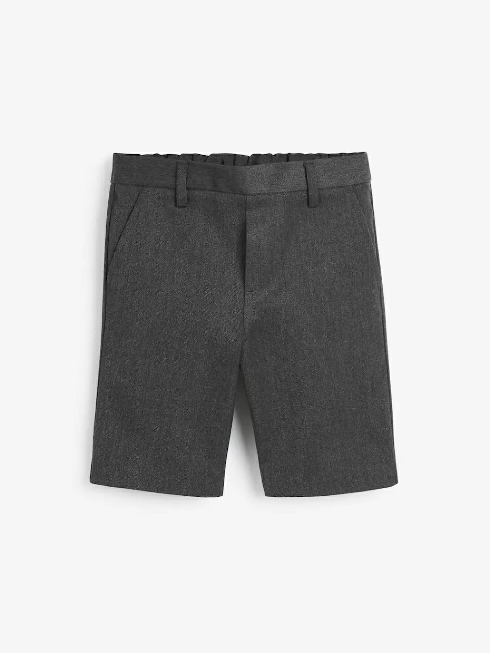 Next Single Flat Front School Shorts (3-14yrs) Grey