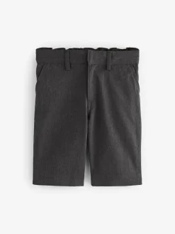 Online Next Single Flat Front School Shorts (3-14yrs) Grey