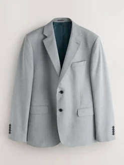 Next Skinny Fit Textured Suit Jacket^ Blazers & Formal Jackets|Grey Suits
