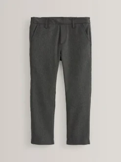 Best Next Skinny School Formal Stretch Pull On Waist Trousers (3-17yrs) Grey