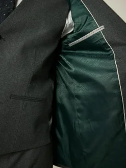 Best Next Slim Fit Flannel Suit Jacket Grey