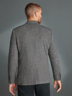 Next Slim Fit Signature Wool Blend Herringbone Nova Fides Blazer^ Blazers & Formal Jackets