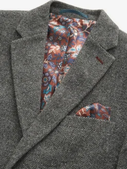 Next Slim Fit Signature Wool Blend Herringbone Nova Fides Blazer^ Blazers & Formal Jackets