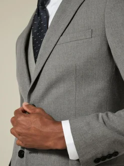 Next Grey Slim Fit Textured Suit Jacket^ Grey Suits|Blazers & Formal Jackets