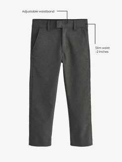 Sale Next Slim Waist School Formal Stretch Skinny Trousers (3-17yrs) Grey