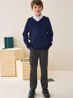 Next Slim Waist School Formal Trousers (3-17yrs)^BOY Joggers|Tznius Pants