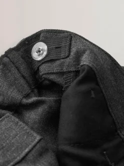 Online Next Slim Waist School Pleat Front Trousers (3-17yrs) Grey