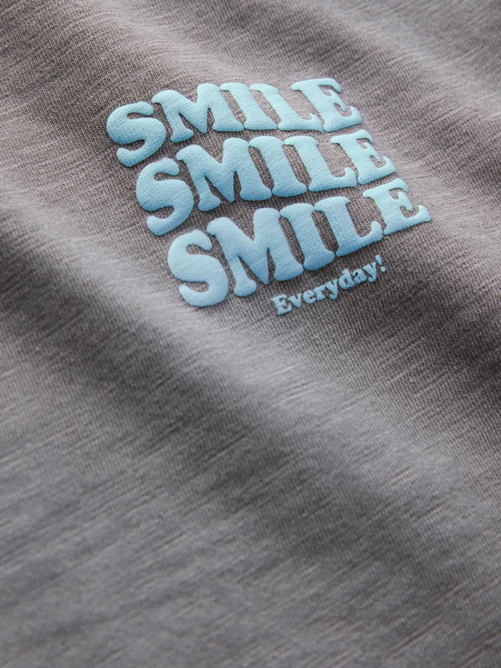 Next Grey Slogan Long Sleeves Semi Plain T-Shirt (3mths-7yrs)^BOY T-Shirts
