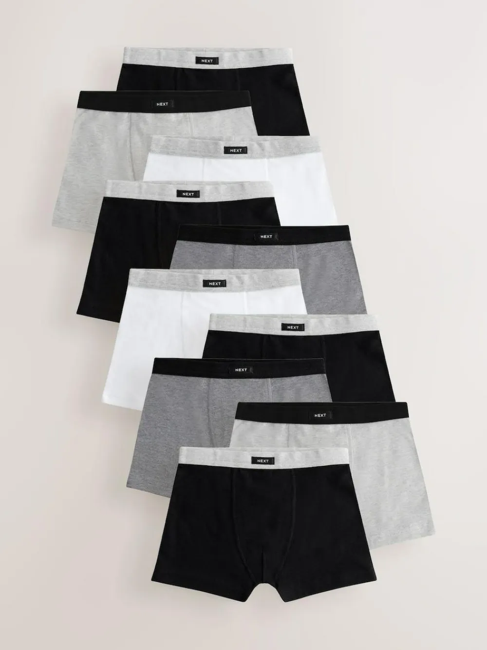 Best Next Soft Waistband Trunks 10 Pack (2-16yrs) Grey