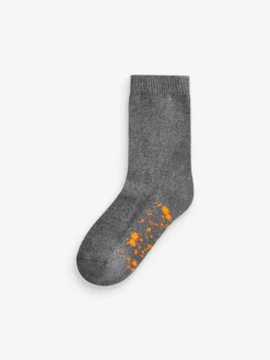 Outlet Next Cotton Rich Cushioned Socks 7 Pack Grey Splat