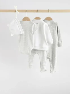 Outlet Next Baby Bundle Gift Set 7 Piece (0-18mths) Grey Star