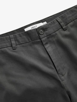 Next Straight Fit 100% Cotton Chino Trousers Grey