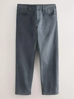 Next Grey Straight Fit Motionflex Jeans^ Jeans|Jeans