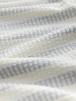 Outlet Next Textured Short Pyjamas Grey Stripe