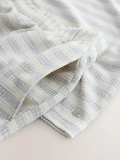 Outlet Next Textured Short Pyjamas Grey Stripe