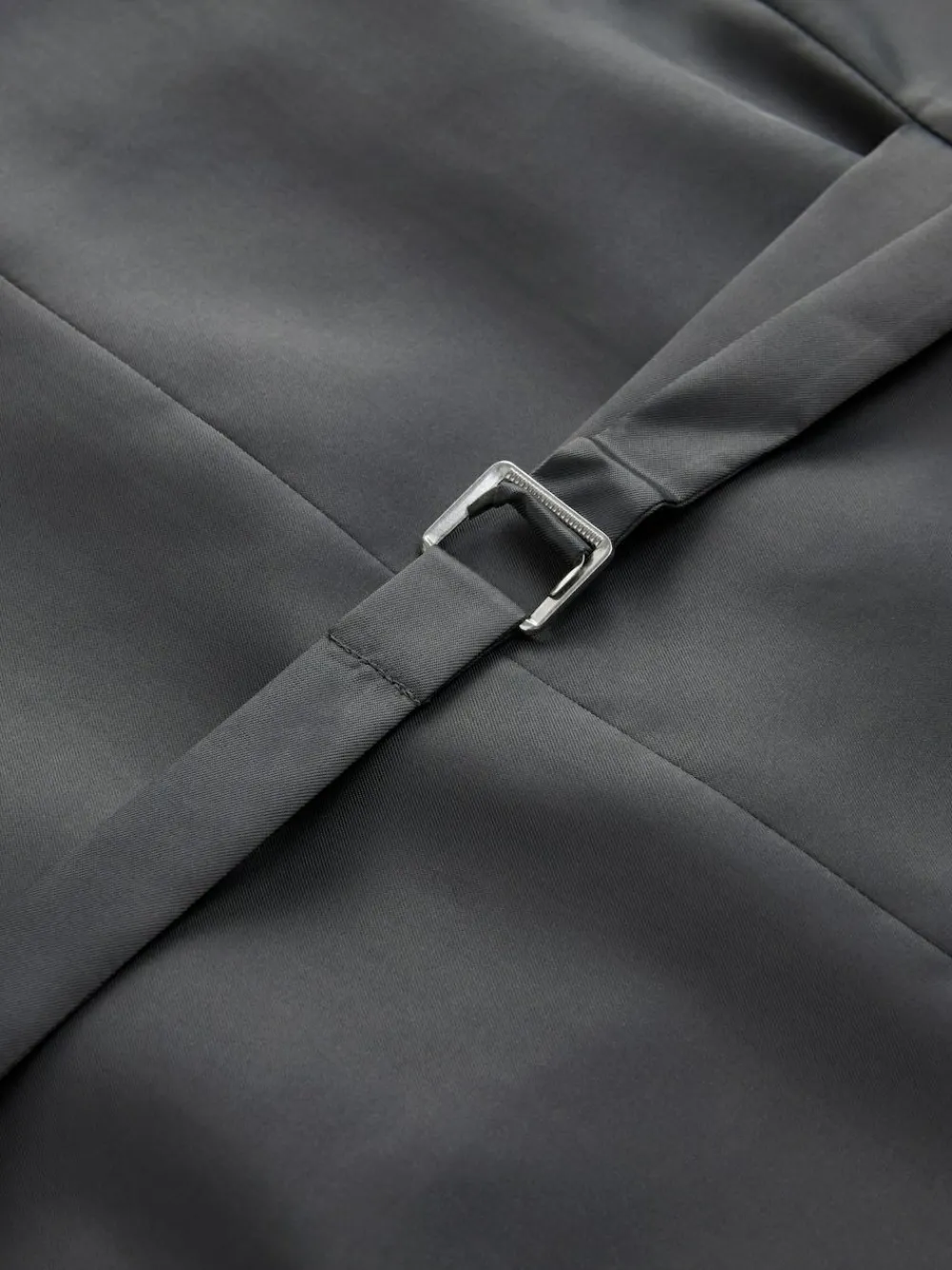 Sale Next Grey Tailored Fit Check Flannel Suit Waistcoat