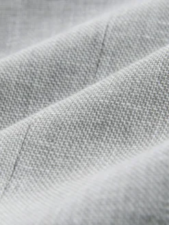 New Next Tailored Fit Linen Blend Texture Suit Jacket Grey