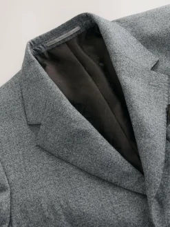 Next Tailored Fit Merino Wool Blend Suit Jacket^ Grey Suits