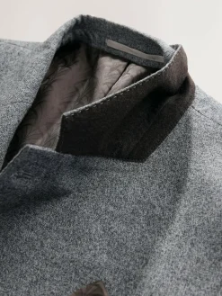 Next Tailored Fit Merino Wool Blend Suit Jacket^ Grey Suits