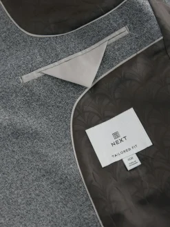 Next Tailored Fit Merino Wool Blend Suit Jacket^ Grey Suits