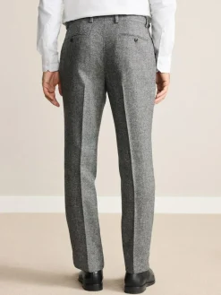 Next Tailored Fit Signature Abraham Moon 100% British Wool Donegal Suit Trousers^ Pants & Chinos
