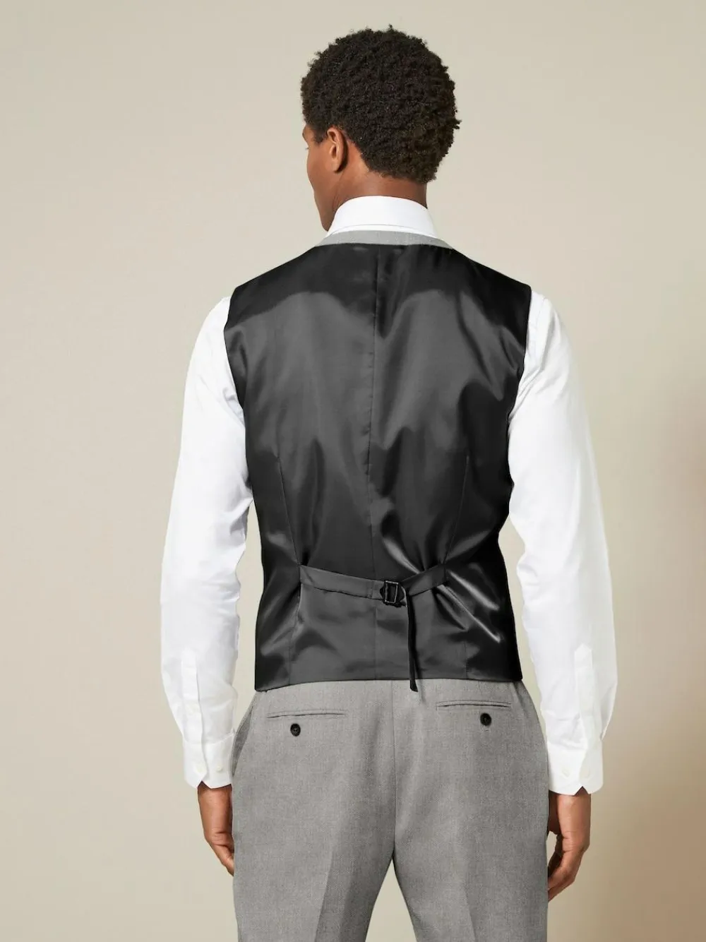 Sale Next Grey Textured Suit Waistcoat