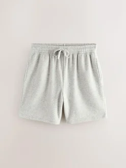 Online Next Towelling Short Sleeve Pyjamas Set Grey