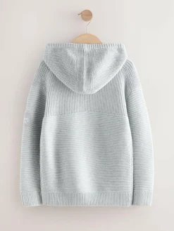Sale Next Grey Utility Knitted Hoodie (3-16yrs)