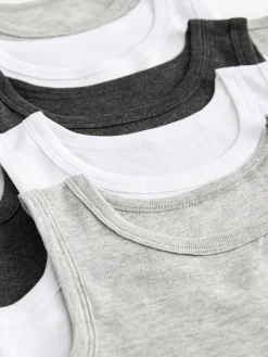 Clearance Next Grey Vests 5 Pack (1.5-16yrs)