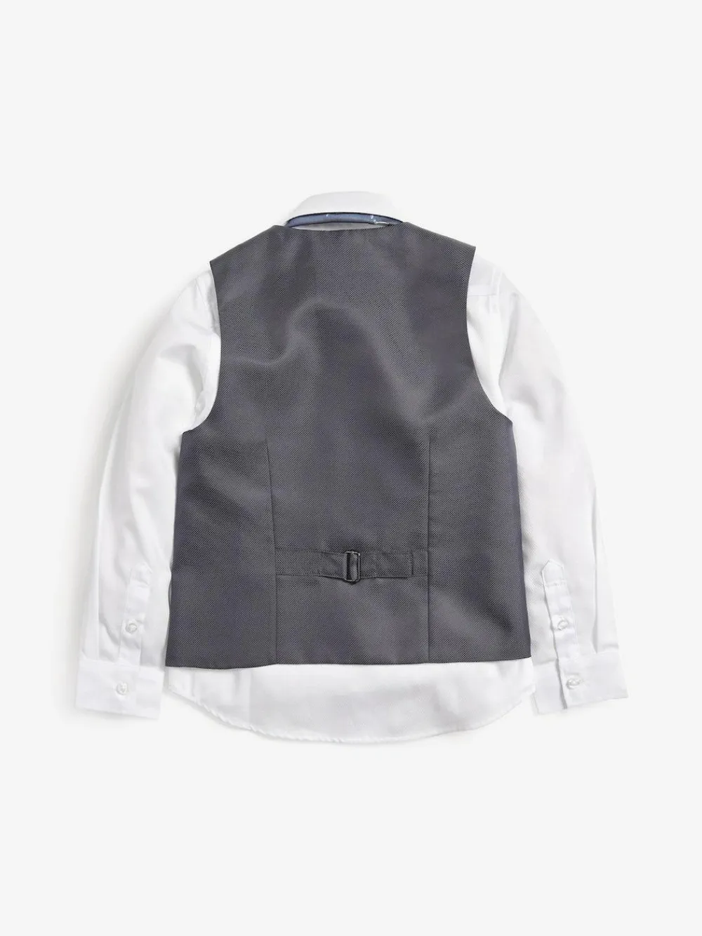 Next Grey Waistcoat, White Shirt & Tie Set (12mths-16yrs)^BOY Suits & Vest