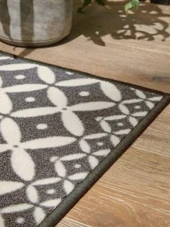 Discount Next Grey Washable Tile Doormat