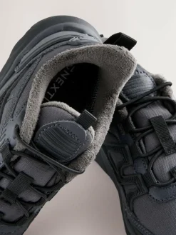 Next Grey Water Resistant Elastic Lace Trainers^BOY Sneakers