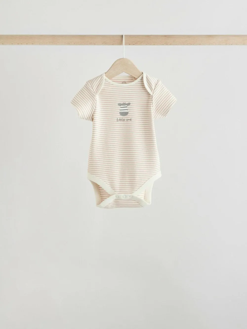 Discount Next Grey Zebra Baby Short Sleeve Bodysuits 100% Cotton 5 Pack