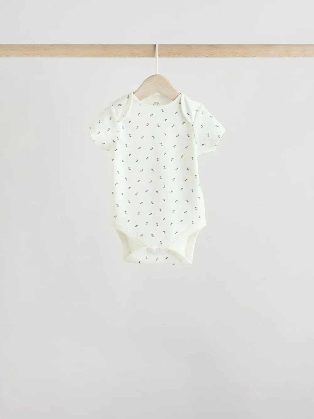 Discount Next Grey Zebra Baby Short Sleeve Bodysuits 100% Cotton 5 Pack