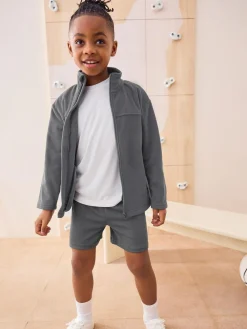 Online Next Zip-Up Fleece Jacket With Pockets (3-16yrs) Grey