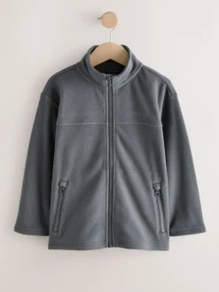 Online Next Zip-Up Fleece Jacket With Pockets (3-16yrs) Grey