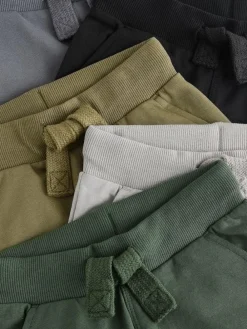 Sale Next Grey/Black/Green Skinny Fit Joggers 5 Pack (3mths-7yrs)