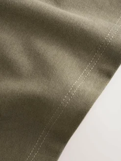 Best Next Grey/Black/Khaki Green/Tan Brown Short Sleeve Stag Embroidered T-Shirts 4 Pack (3-16yrs)