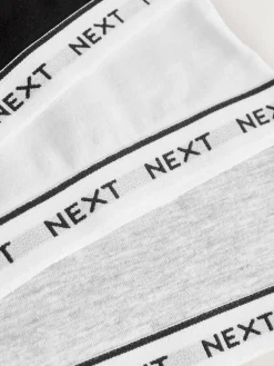 Clearance Next Grey/Black/White Strappy Crop Tops 3 Pack (5-16yrs)