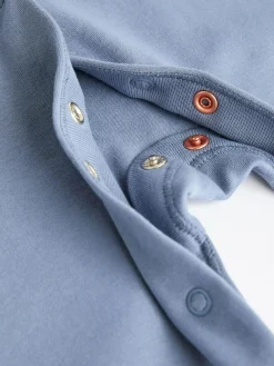 Discount Next 3 Pack Baby Sleepsuits (0-2yrs) Grey/Blue