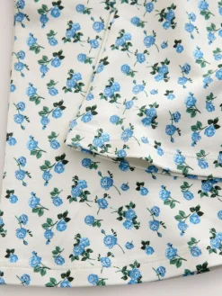 Discount Next Sweatshirt and Flare Leggings Set (3-16yrs) Grey/Blue Floral Slogan