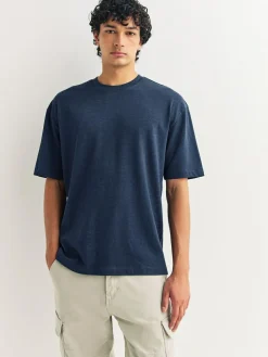 Next Grey/Light Blue/Navy Blue Marls Relaxed Fit Heavyweight T-Shirts 3 Pack^ Tops & T-Shirts