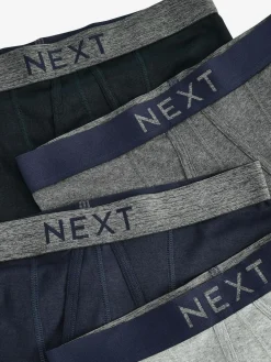 Next 4 pack A-Front Pure 100% Cotton Boxers^ Underwear|Underwear