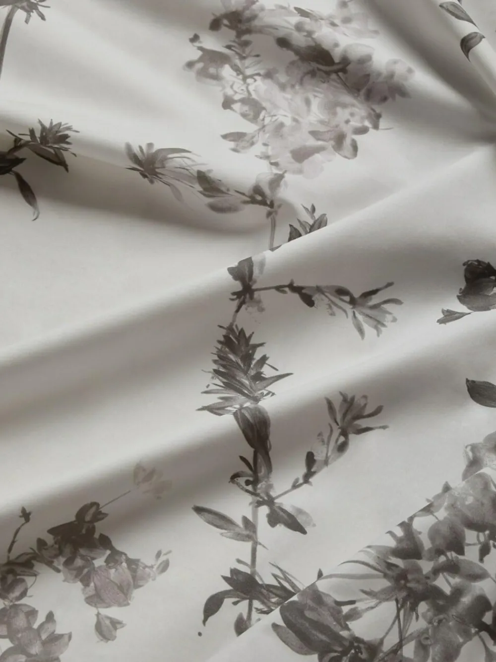 Discount Next Grey/White 200 Thread Count 100% Cotton Floral Duvet Cover and Pillowcase Set