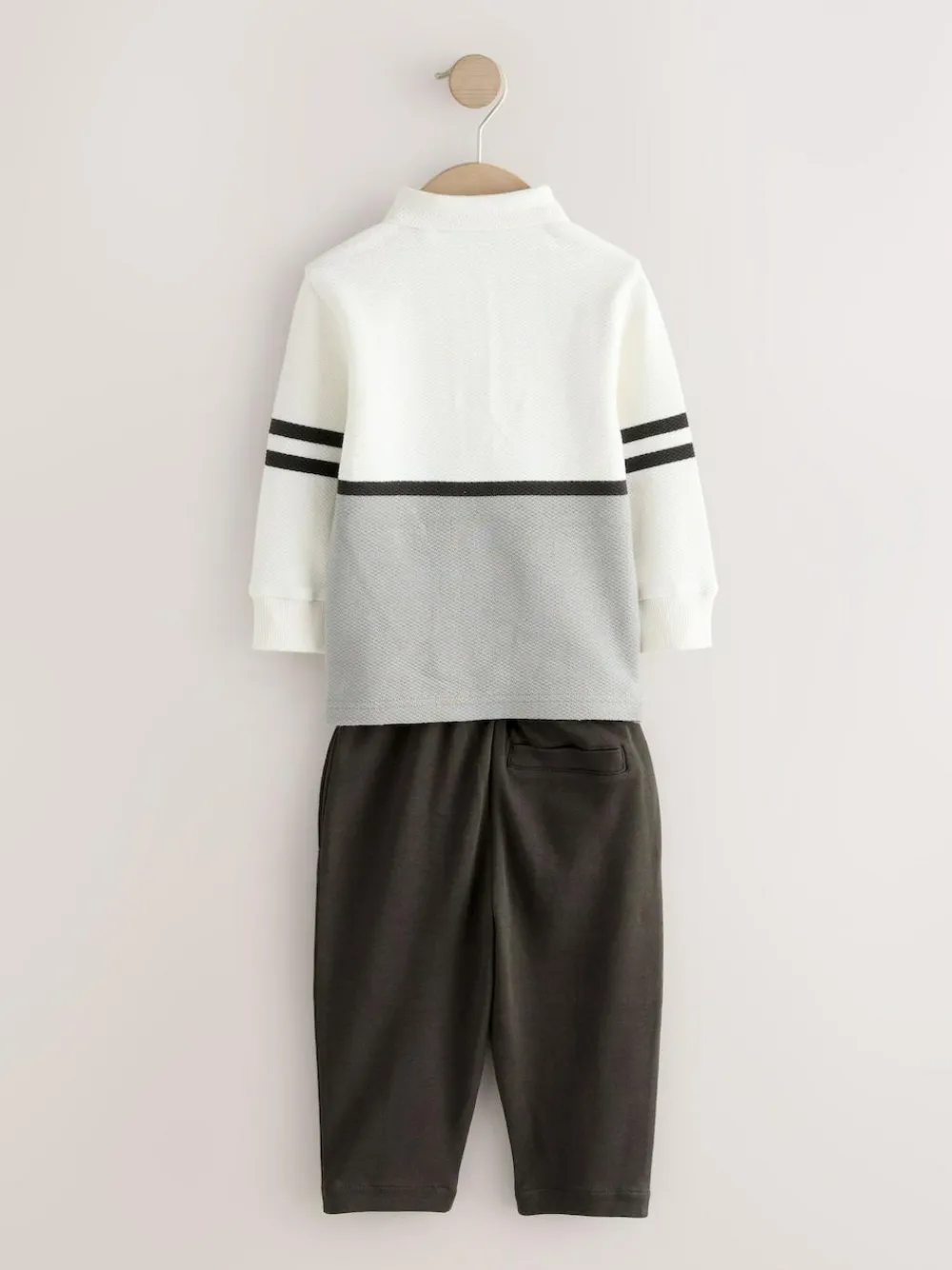 Next Long Sleeve Polo Shirt And Joggers Set (3mths-7yrs)^BOY Tops|Sets & Outfits