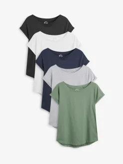 Next Cap Sleeve T-Shirts 5 Pack^Women Nightwear|Tops & T-Shirts
