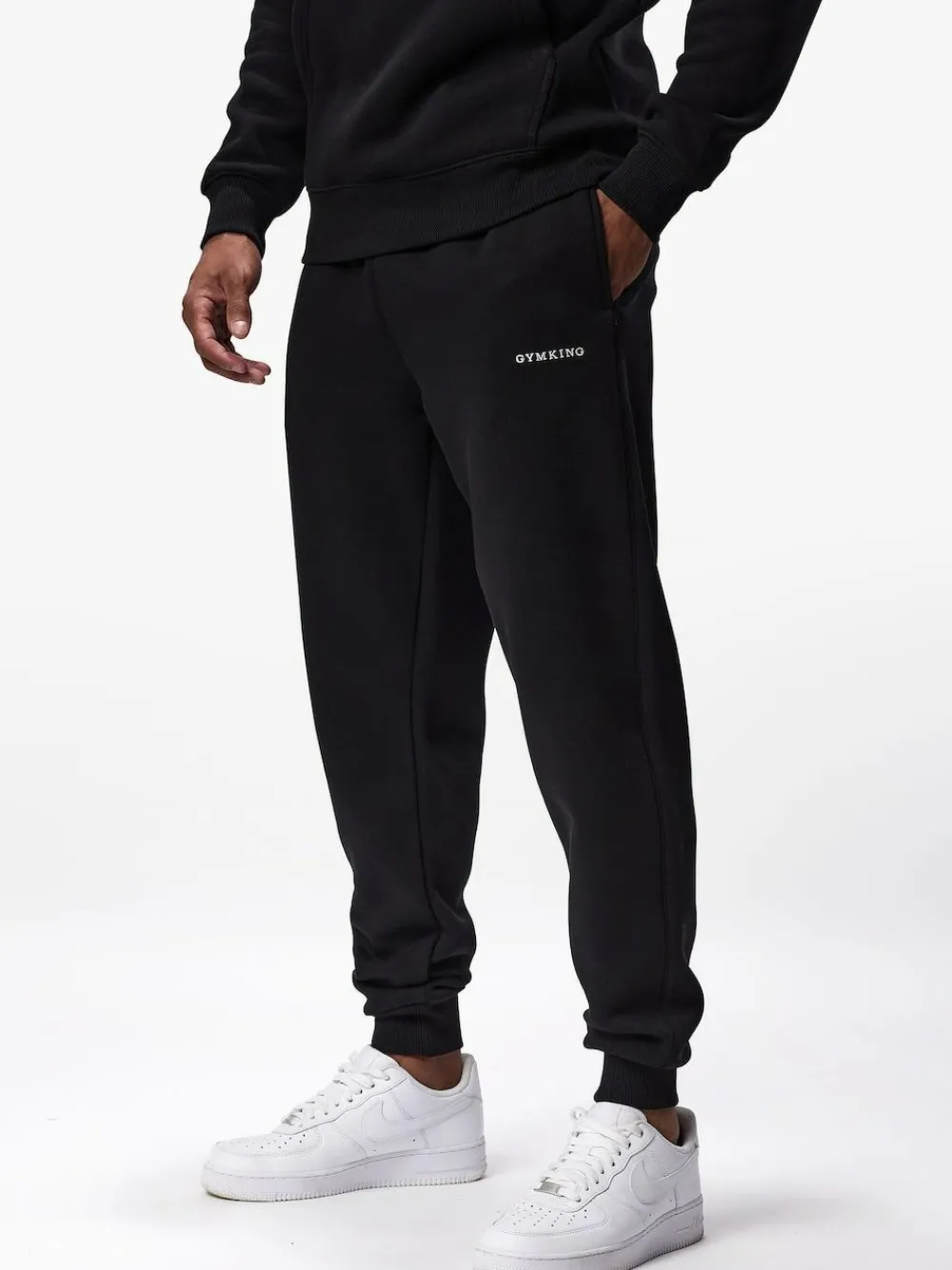 Gym King Black Linear Fundamental Joggers