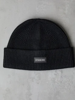 Gym King Black Rib Knit Beanie^Women Hats