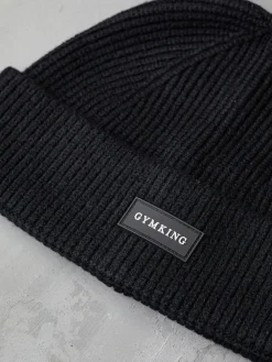 Gym King Black Rib Knit Beanie^Women Hats