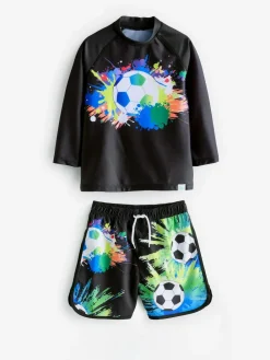 Outlet Harry Bear Black Football Swim Set 2 Piece